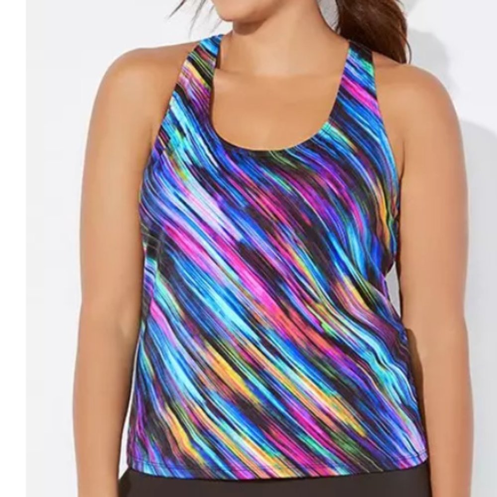 Racer Back Signal Tankini Top Swimsuits For all